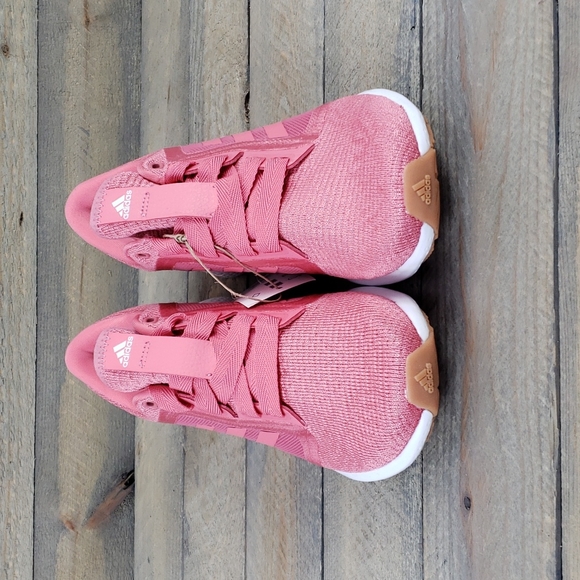 adidas Women's Edge Lux 4 Running Shoes Hazy Rose White - Picture 4 of 9